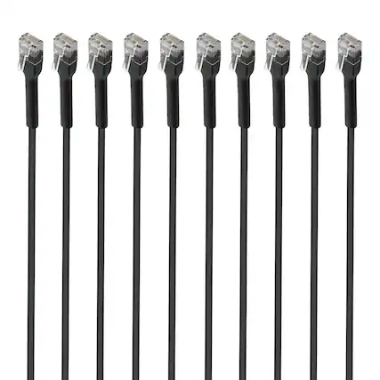 Front. Intellinet - CAT-6 U/UTP FlexiBoot Slim Network Patch Cable 10 Pack 3 ft.