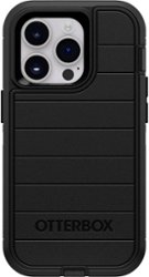 OtterBox - Defender Series Pro Hard Shell for Apple iPhone 14 Pro - Black - Front_Zoom