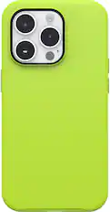 Front. OtterBox - Symmetry Series+ for MagSafe Hard Shell for Apple iPhone 14 Pro - Lime All Yours.