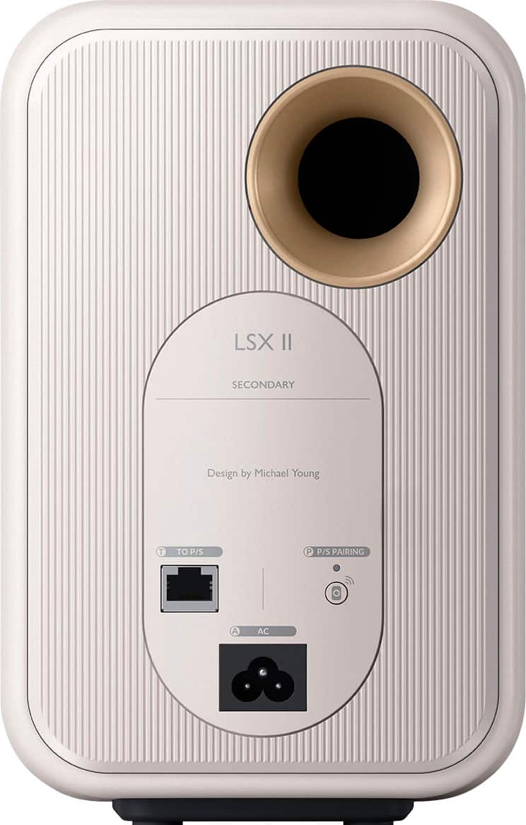 Alt View 11. KEF - LSXII Wireless Bookshelf Speakers Pair - WHITE.