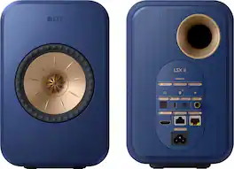 KEF - LSXII Wireless Bookshelf Speakers Pair - Blue