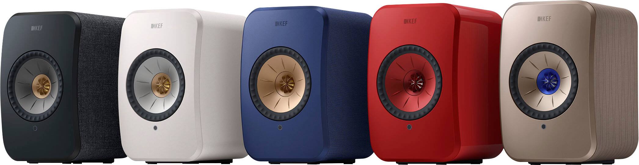 Alt View 12. KEF - LSXII Wireless Bookshelf Speakers Pair - RED.