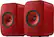 Left. KEF - LSXII Wireless Bookshelf Speakers Pair - RED.