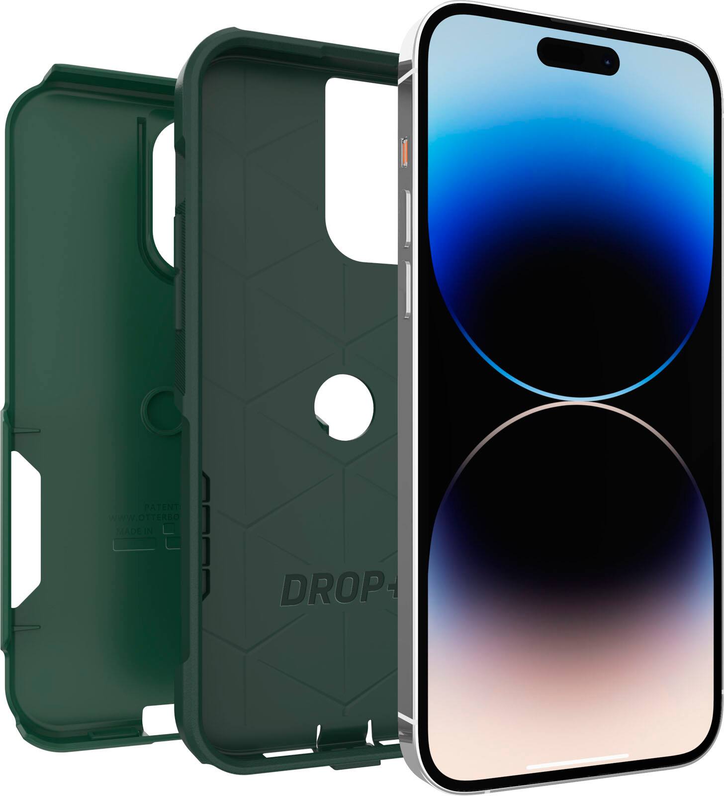 Angle. OtterBox - Commuter Series Hard Shell for Apple iPhone 14 Pro Max - Trees Company.