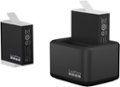 Front. GoPro - Enduro Dual Battery Charger + Battery (HERO12 Black/HERO11 Black/HERO10 Black/HERO9 Black) - Black.