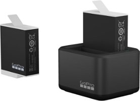 Dual Charger for GoPro HERO9 Black and HERO10 Black Batteries - Black - Front_Zoom