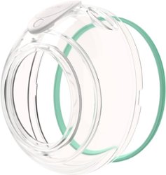Elvie - Stride Cup front x 2 + Bands x2 + Stopper x2 - Clear, Green - Front_Zoom