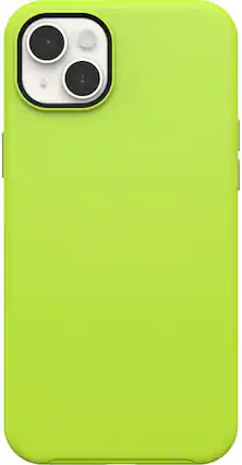 Front. OtterBox - Symmetry Series+ for MagSafe Hard Shell for Apple iPhone 14 Plus - Lime All Yours.