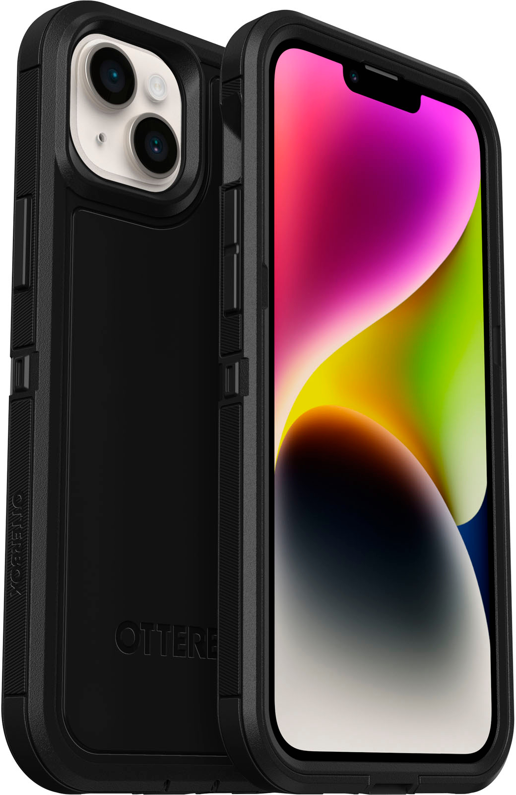 OtterBox Defender Series XT Clear for Magsafe Dark Side (Clear / Black)  iPhone 15 Plus and iPhone 14 Plus Case 77-93289 