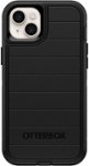 Front. OtterBox - Defender Series Pro Hard Shell for Apple iPhone 14 Plus - Black.