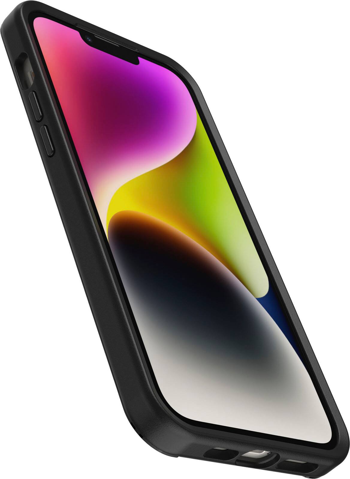 Angle. OtterBox - Symmetry Series+ for MagSafe Hard Shell for Apple iPhone 14 Plus - Rebel.