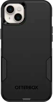 Front. OtterBox - Commuter Series Hard Shell for Apple iPhone 14 Plus - Black.