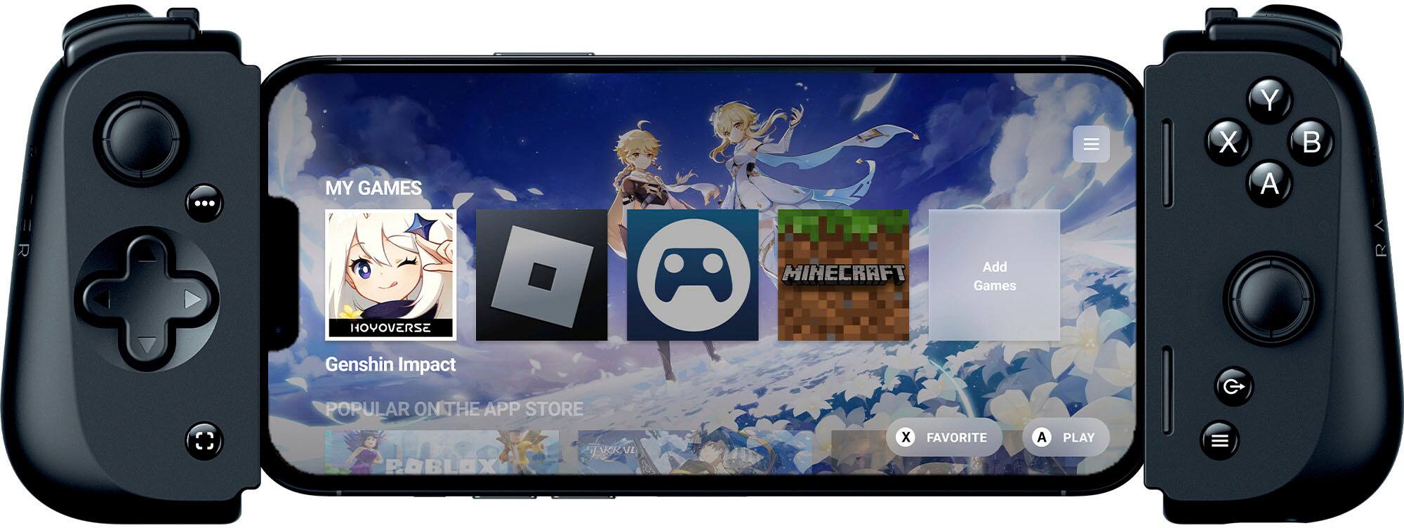 Razer - Kishi V2 Wireless Mobile Gaming Controller for iPhone (Lightning) - Black