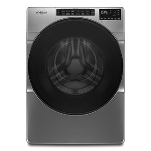 Whirlpool - 4.5 Cu. Ft. High-Efficiency Stackable Front Load Washer with Steam and Quick Wash Cycle - Chrome Shadow