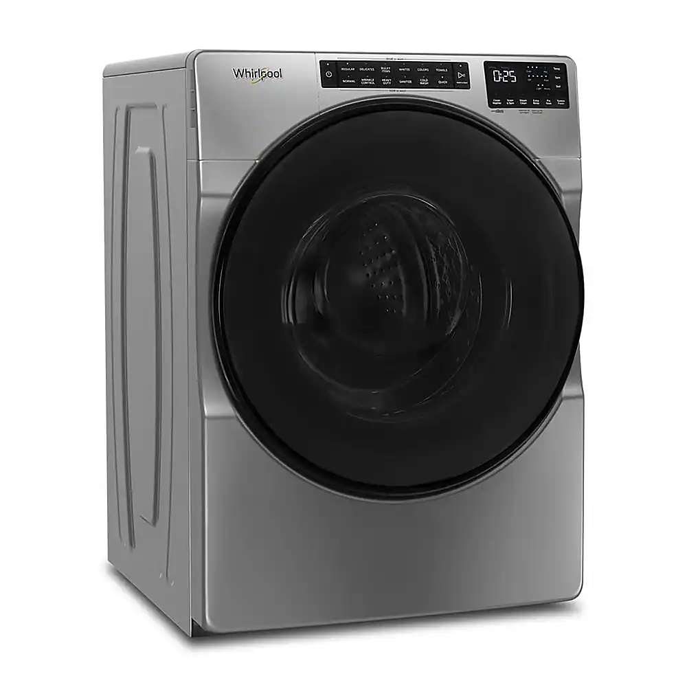 Alt View 2. Whirlpool - 4.5 Cu. Ft. High-Efficiency Stackable Front Load Washer with Steam and Tumble Fresh - Chrome Shadow.