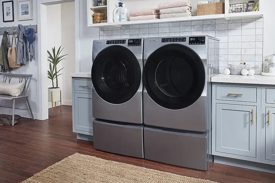 Alt View 17. Whirlpool - 7.4 Cu. Ft. Stackable Electric Dryer with Wrinkle Shield - Chrome Shadow.