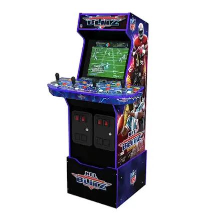 Alt View 11. Arcade1Up - NFL Blitz Arcade with Riser and Lit Marquee - Multi. - E10+ (Everyone 10+)