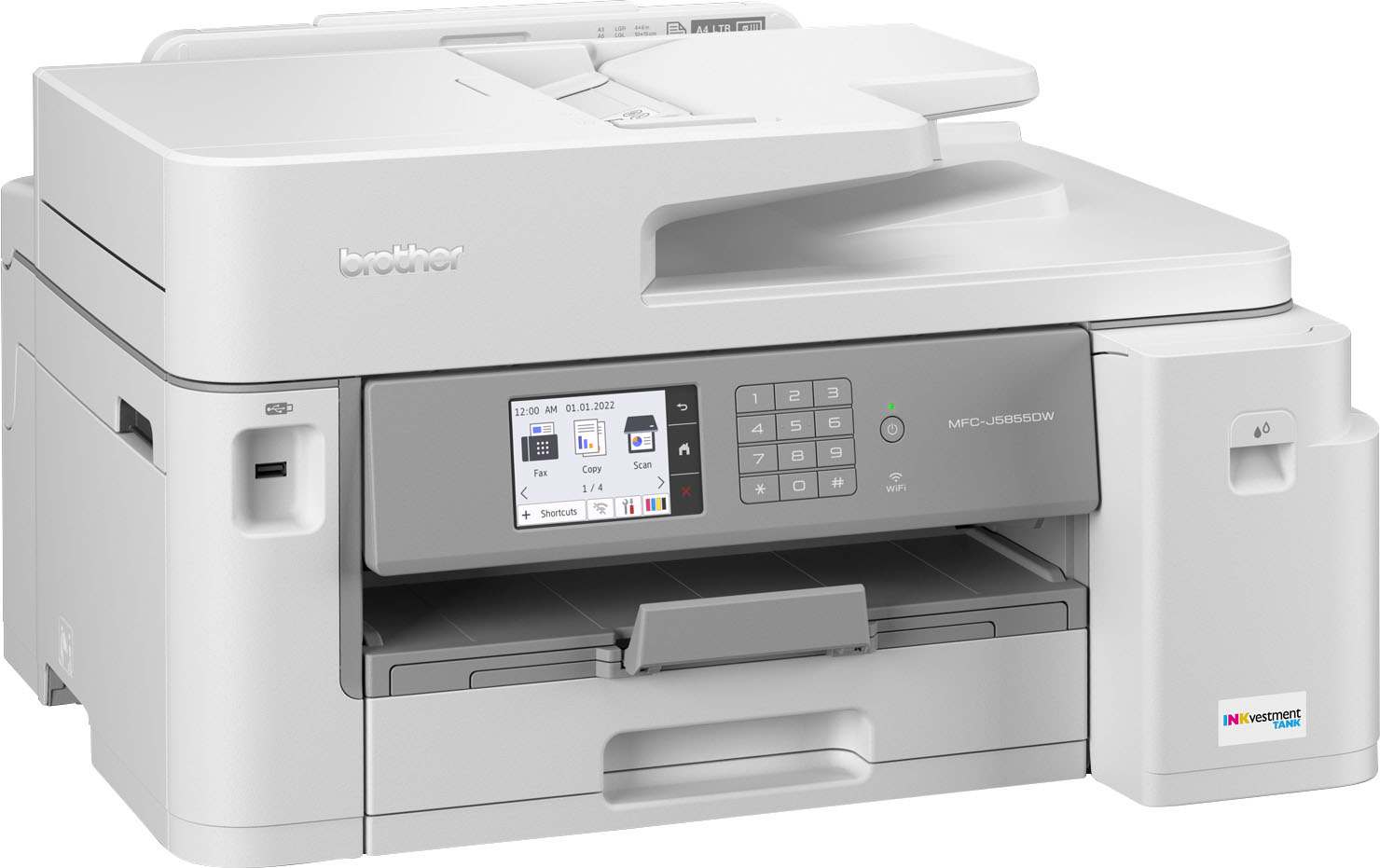 oorsprong plug Bont Brother MFC-J5855DW INKvestment Tank All-in-One Inkjet Printer with up to  1-Year of Ink In-box MFCJ5855DW - Best Buy