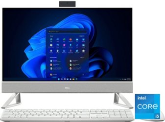 Dell - Inspiron 24" Touch screen All-In-One - Intel Core i5 - 8GB Memory - 256GB SSD - White - Pearl White - Front_Zoom