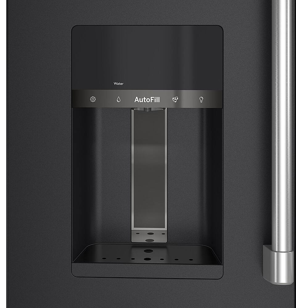Alt View 12. Café - 22.3 Cu. Ft. Counter-Depth 4-Drawer French-Door Refrigerator, Customizable - Matte Black.