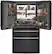 Alt View 1. Café - 22.3 Cu. Ft. Counter-Depth 4-Drawer French-Door Refrigerator, Customizable - Matte Black.