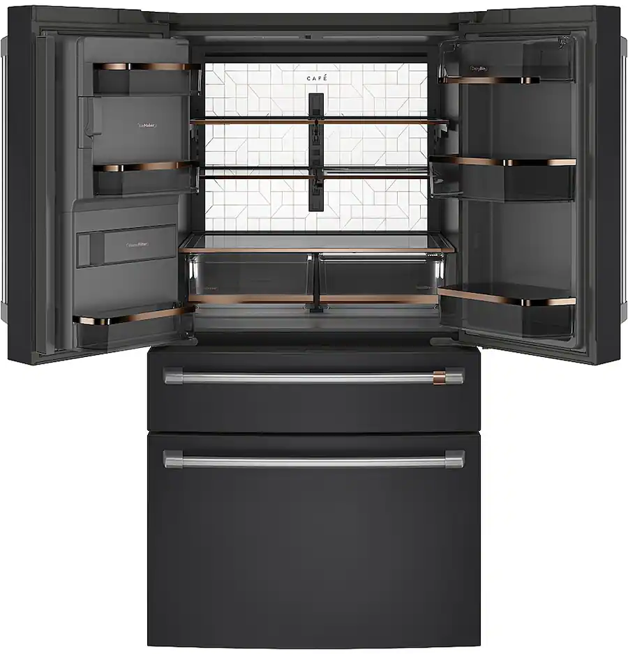 Café 36 in. Wide 22.3 Cu. Ft. 4 Door French Door Counter Depth Smart ...