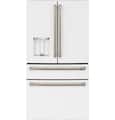 Café - 36 in. Wide 22.3 Cu. Ft. 4-Door French Door Counter-Depth Smart Refrigerator with Convertible Drawer with Soft Freeze - Matte White