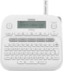 Front. Brother - P-touch PTD220 Label Printer - White.