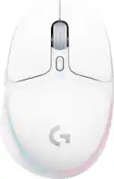 Logitech - G705 Aurora Collection Wireless Optical Gaming Mouse with Customizable LIGHTSYNC RGB Lighting - Wireless - White Mist - Front_Zoom