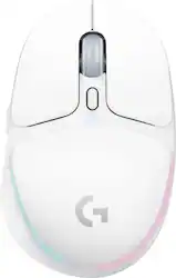 Logitech - G705 Aurora Collection Wireless Optical Gaming Mouse with Customizable LIGHTSYNC RGB Lighting - Wireless - White Mist - Front_Zoom