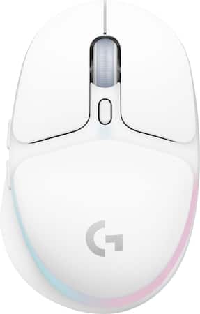 Logitech - G705 Aurora Collection Wireless Optical Gaming Mouse with Customizable LIGHTSYNC RGB Lighting - Wireless - White Mist