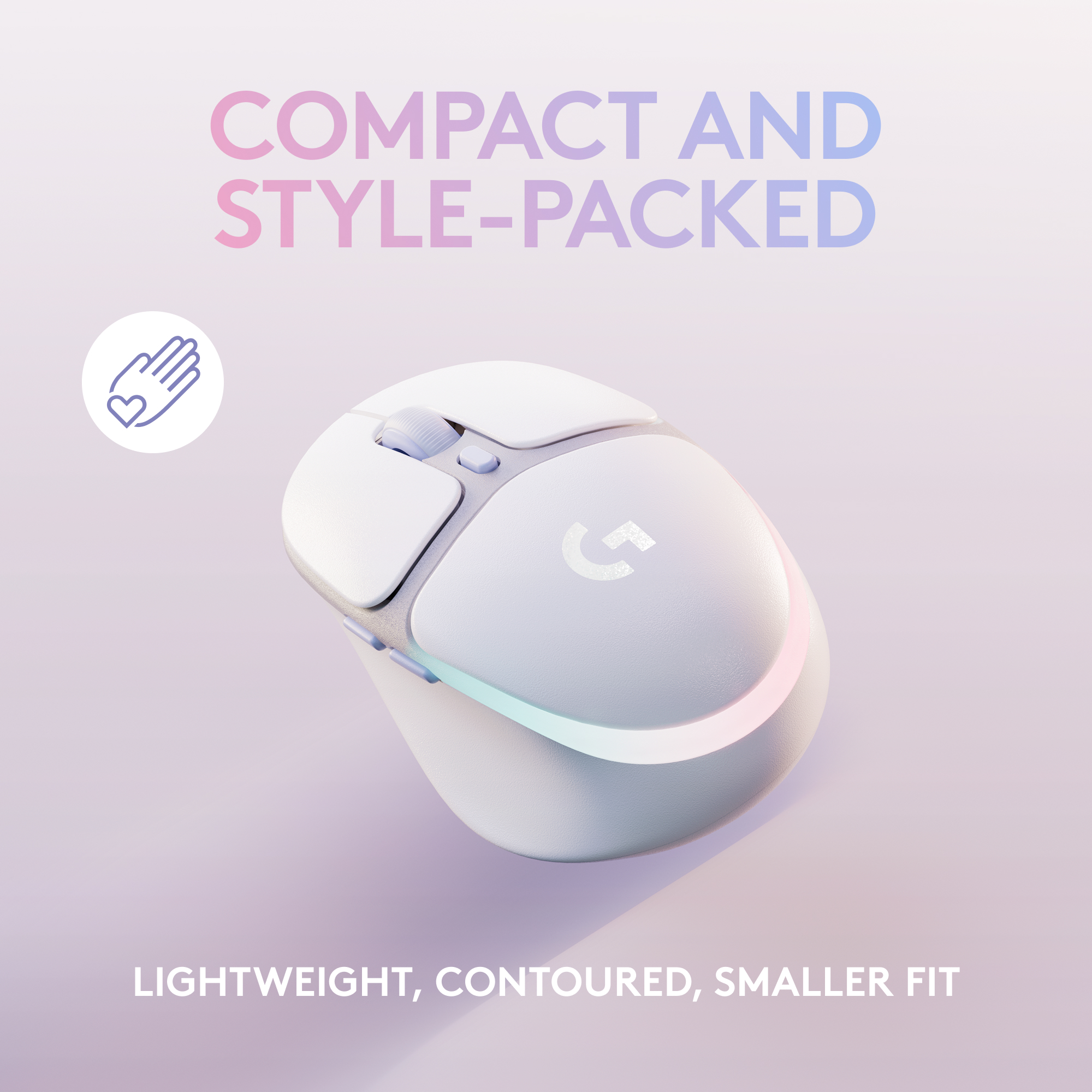Logitech G735 Wireless Gaming Headset + G705 Mouse, Customizable LIGHTSYNC  RGB Lighting, Lightspeed Wireless, Bluetooth, PC/Mac/Laptop - White Mist