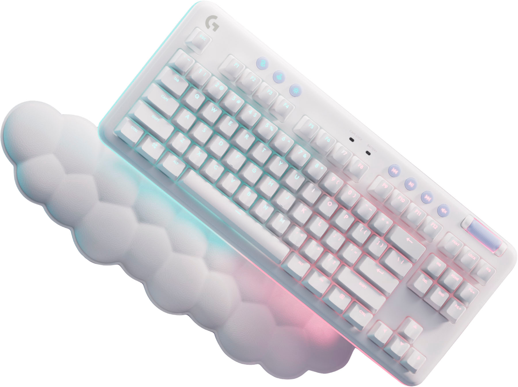 Logitech G715 Aurora Collection TKL Wireless Mechanical Tactile Switch  Gaming Keyboard for PC/Mac with Palm Rest Included White Mist 920-010453 -  Best Buy