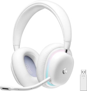 Logitech - G735 Aurora Collection Wireless Gaming Headset for PC/Mac and Mobile Devices with RGB Lighting - White Mist