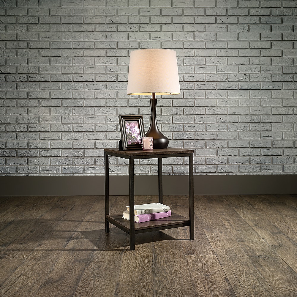 Angle View: Sauder - North Avenue Side Table - Brown