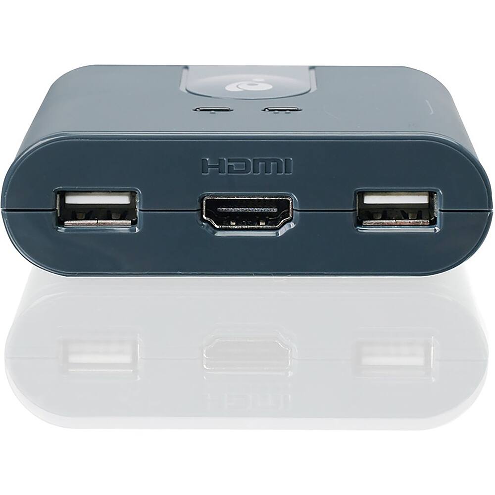 Alt View 12. IOGEAR - 2-Port Full HD KVM Switch with HDMI and USB Connections - Gray.