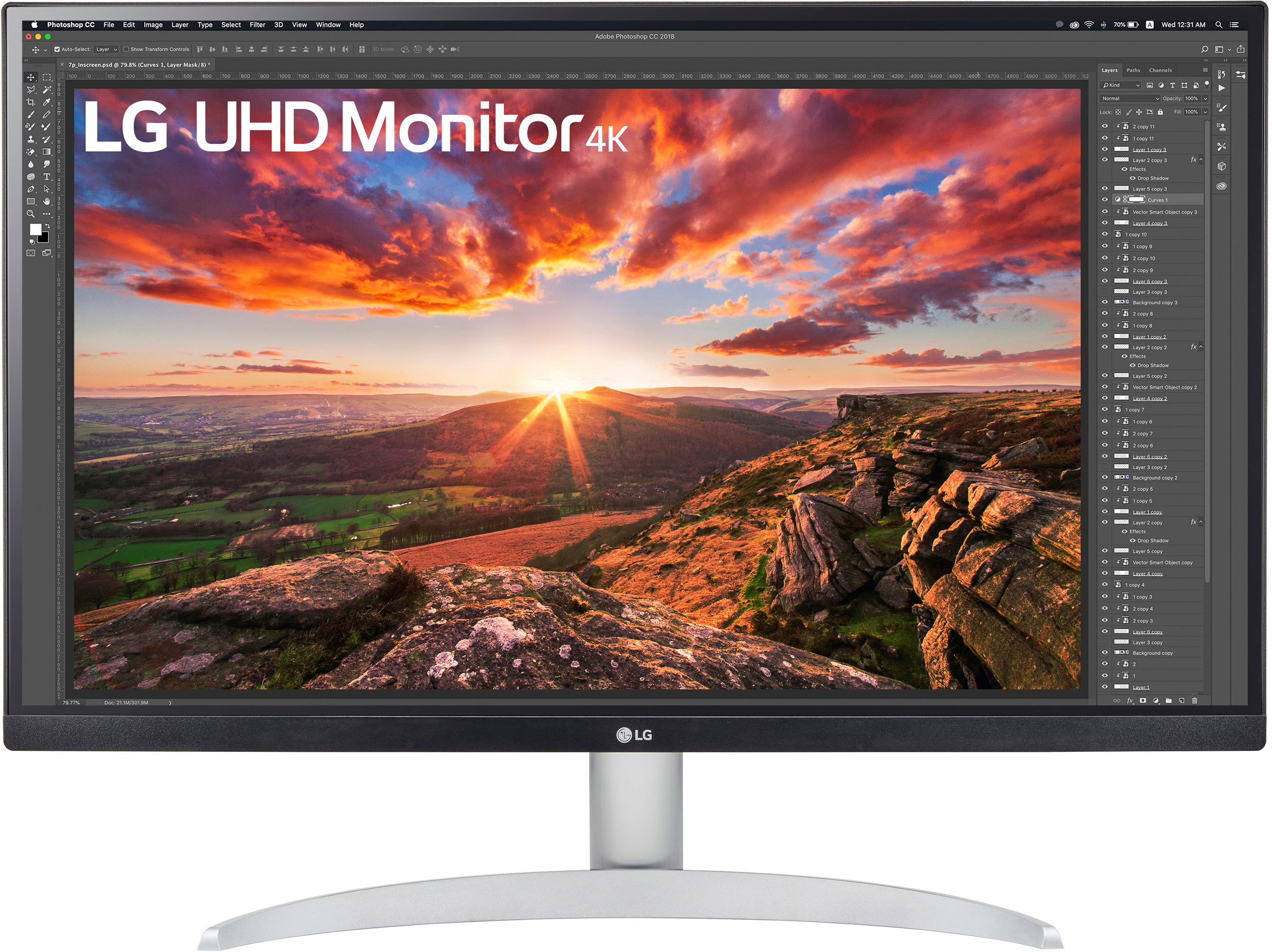 LG 27UP600-W.AUM 27" 4K UHD IPS LED Monitor