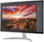 Left. LG - 27” IPS LED 4K UHD 60Hz AMD FreeSync Monitor with HDR (DisplayPort, HDMI) - Black.