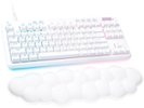 Logitech - G713 Aurora Collection TKL Wired Mechanical Clicky Switch Gaming Keyboard for PC/Mac with Palm Rest Included - White Mist