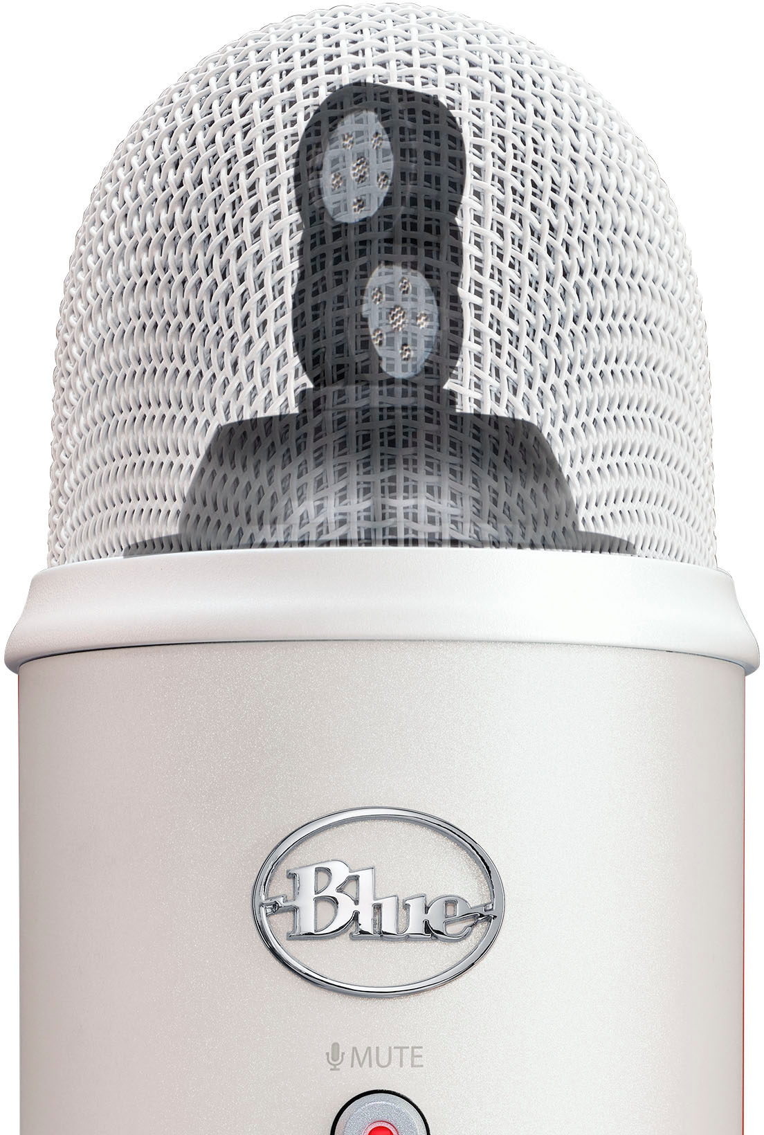 Blue Microphones Yeti USB Microphone (White Mist) with 3.0 4-Port USB Hub  Bundle