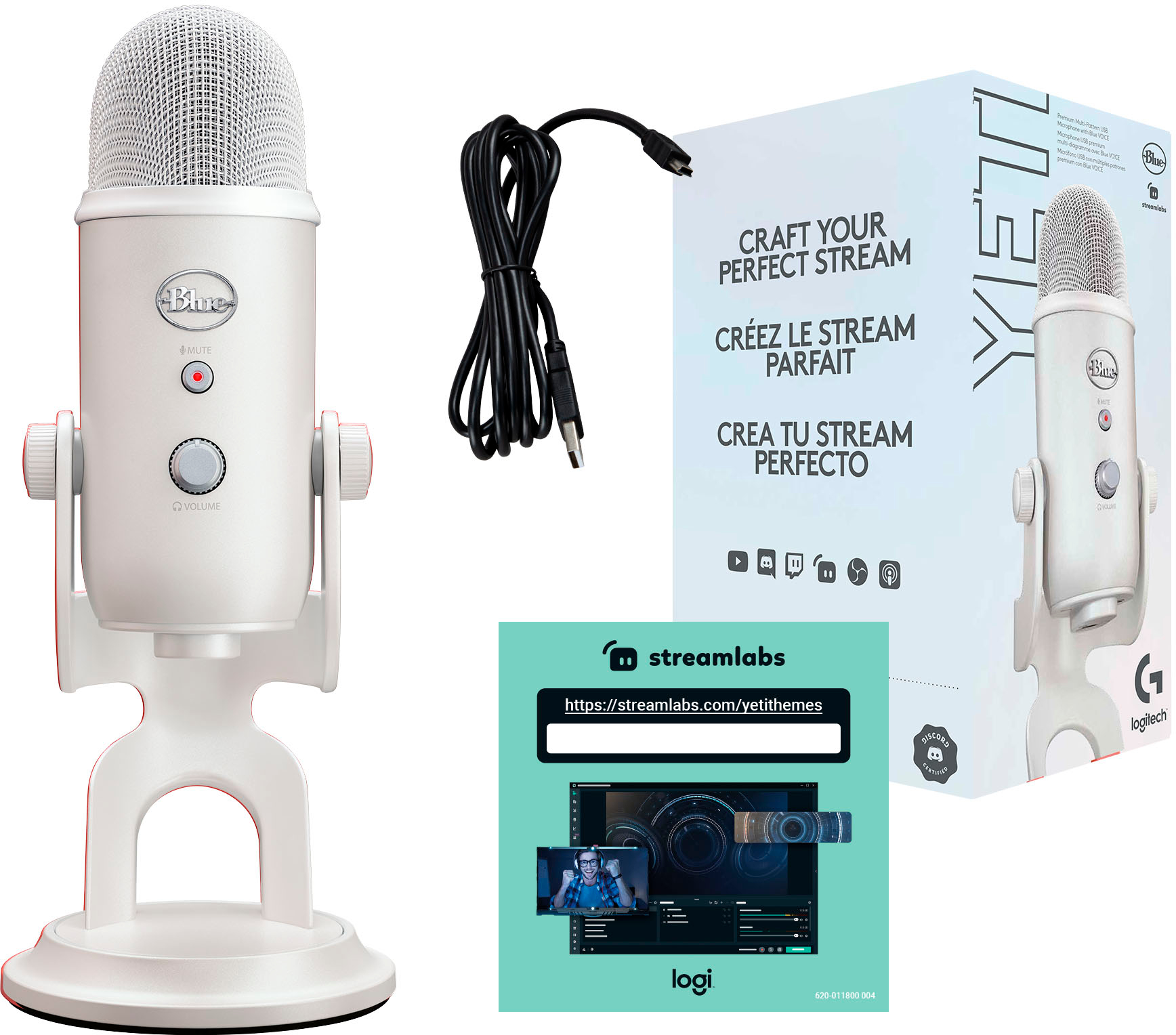 Blue Microphones Blue Yeti Professional Multi-Pattern USB Condenser  Microphone 988-000100 - Best Buy
