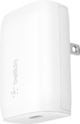 Belkin - 30W USB-C Wall Charger, Power Delivery USB-C Charger with PPS Fast Charging for Apple iPhone and Samsung - White - Front_Zoom