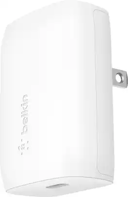 Belkin - 30W USB-C Wall Charger, Power Delivery USB-C Charger w/ PPS Fast Charging for iPhone, Samsung, Nintendo Switch 2 & More - White