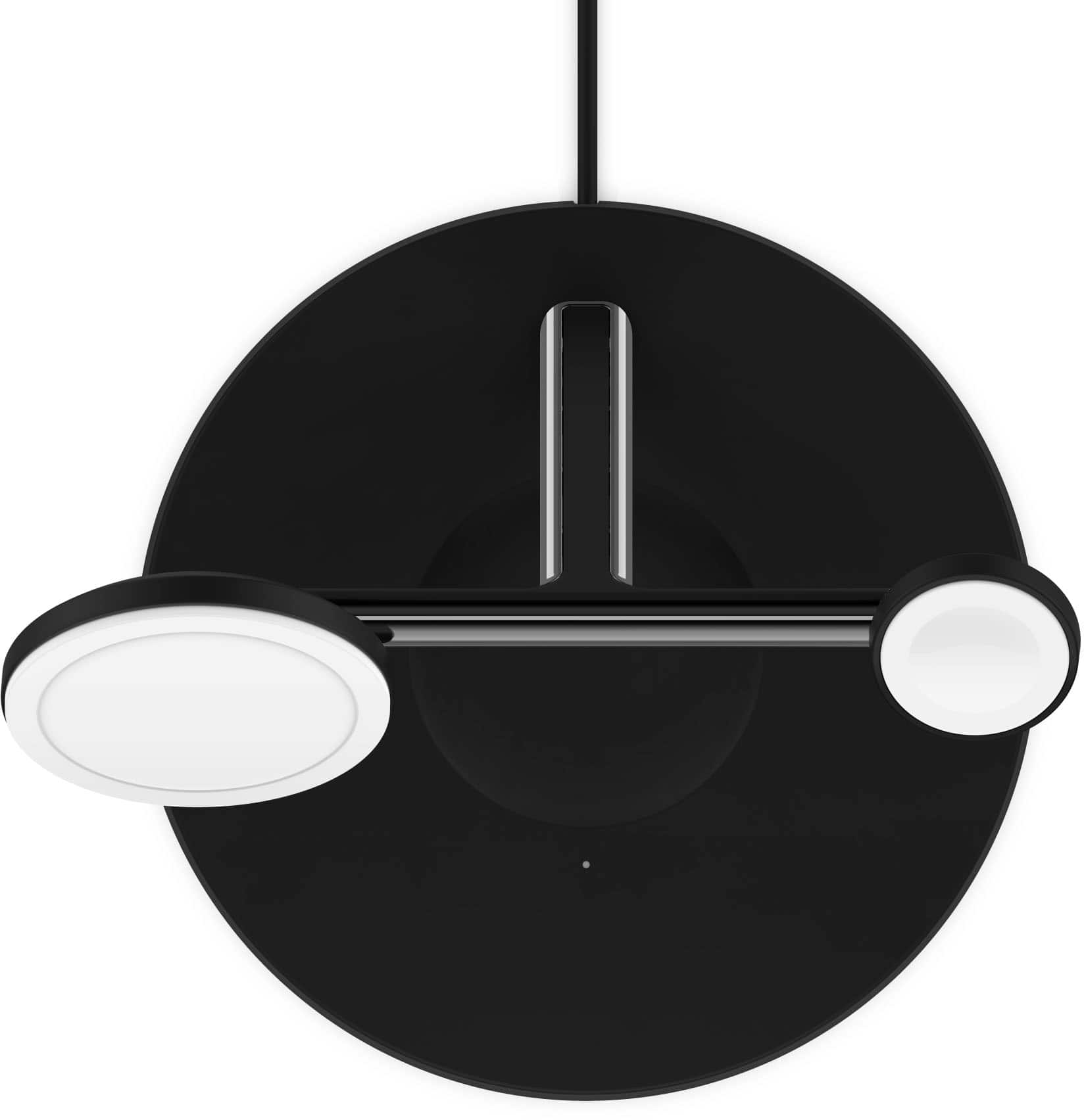 Alt View 15. Belkin - MagSafe 3-in-1 Wireless Charging Stand - 2ND GEN with Faster Apple Watch Charging- iPhone 15, 14 & 13 series & AirPods - Black.