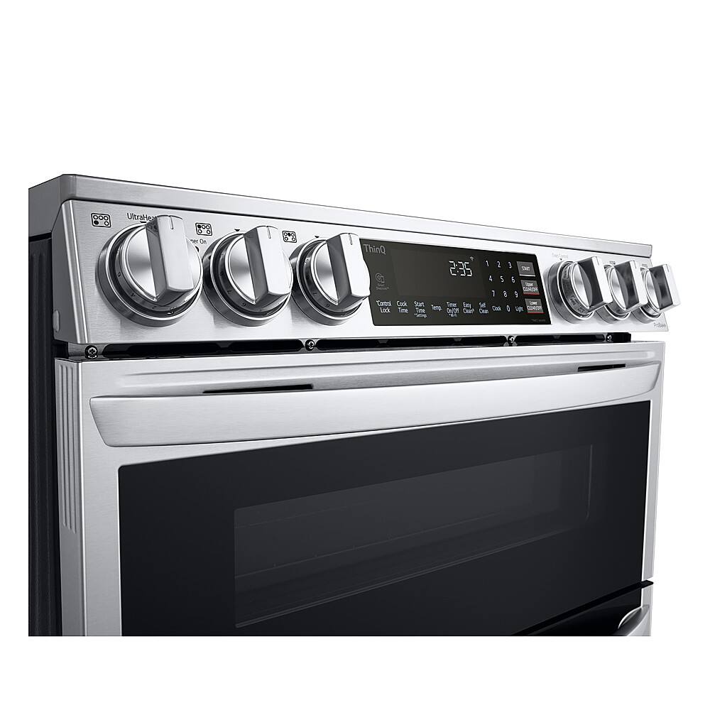 Alt View 15. LG - 7.3 Cu. Ft. Smart Slide-In Double Oven Electric True Convection Range with EasyClean and InstaView - PrintProof Stainless Steel.