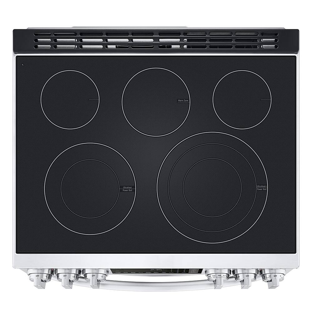 Alt View 16. LG - 7.3 Cu. Ft. Smart Slide-In Double Oven Electric True Convection Range with EasyClean and InstaView - PrintProof Stainless Steel.