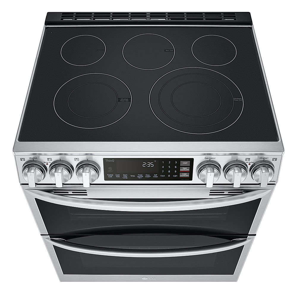 LG Smart Electric Double Oven Slide-in Range With InstaView®, ProBake ...