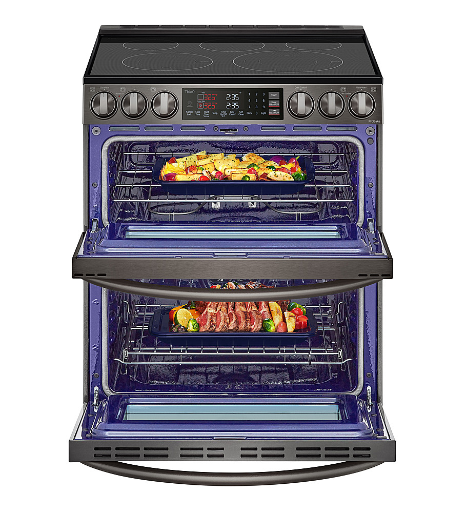 LG 7.3 Cu. Ft. Smart Slide-In Double Oven Electric True Convection Range  with EasyClean and 3-in-1 Element Stainless Steel LTE4815ST - Best Buy