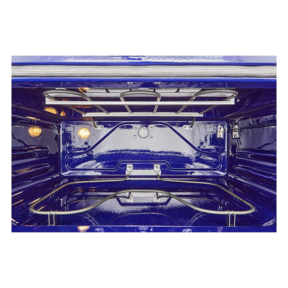 Alt View 24. LG - 7.3 Cu. Ft. Smart Slide-In Double Oven Electric True Convection Range with EasyClean and InstaView - PrintProof Black Stainless Steel.