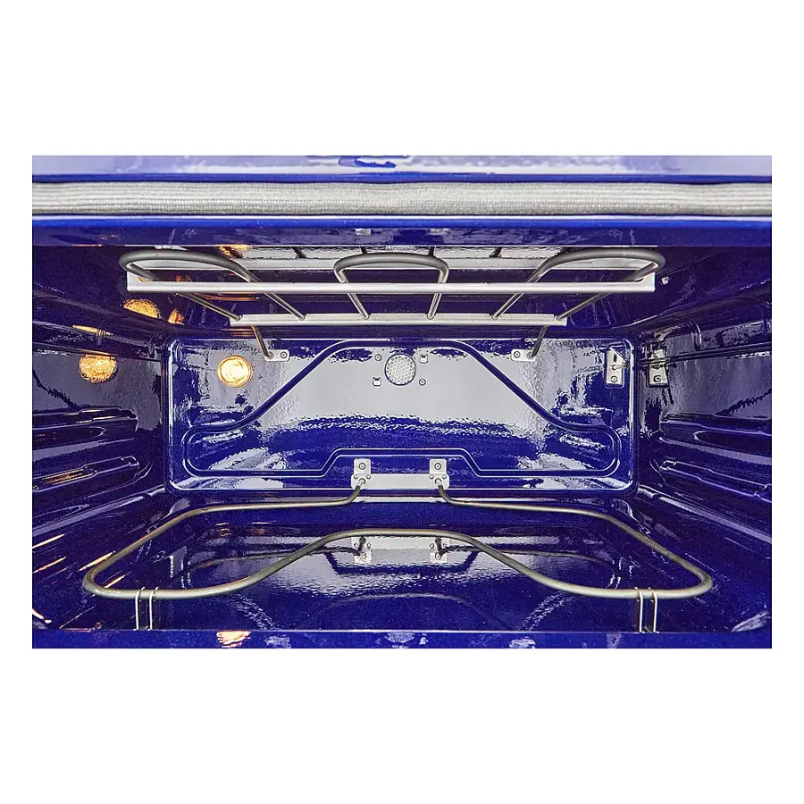 Alt View 24. LG - 7.3 Cu. Ft. Smart Slide-In Double Oven Electric True Convection Range with EasyClean and InstaView - PrintProof Black Stainless Steel.